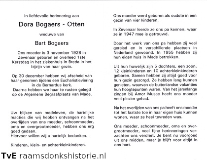 Dora Otten- Bart Bogaers