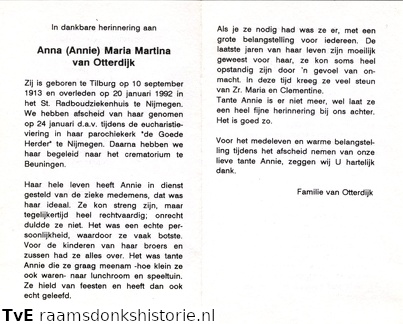Anna Maria Martina van Otterdijk