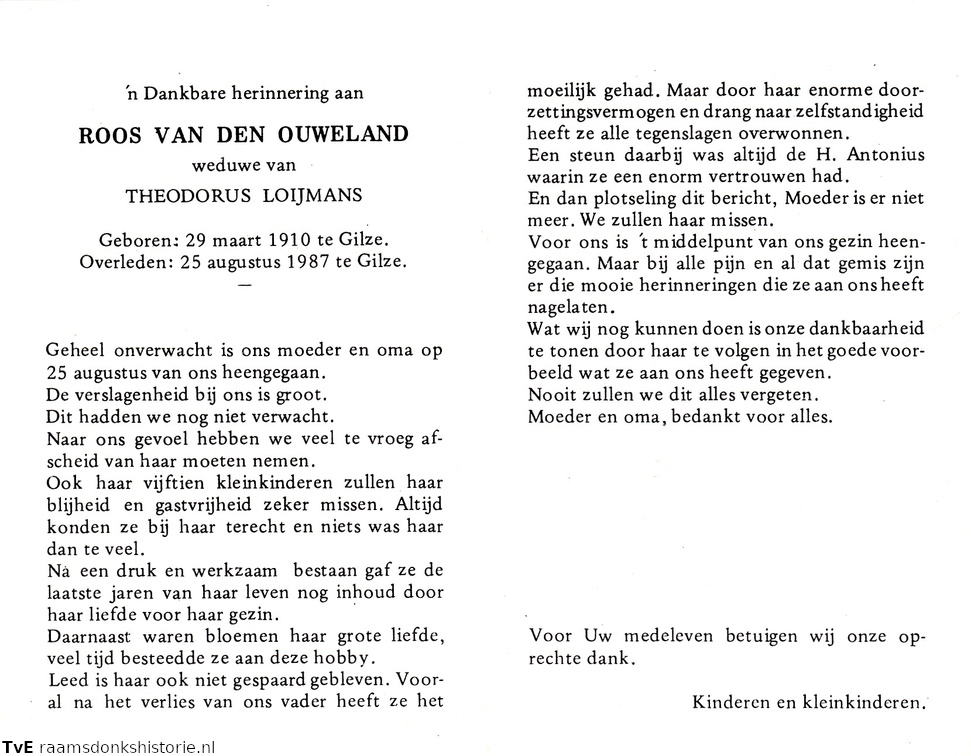 Roos van den Ouweland Theodorus Loijmans