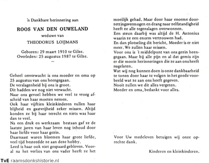 Roos van den Ouweland Theodorus Loijmans