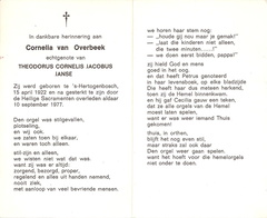 Cornelia van Overbeek- Theodorus Cornelis Jacobus Janse