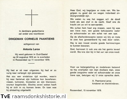 Dingeman Cornelis Paantjens Antonia Laros