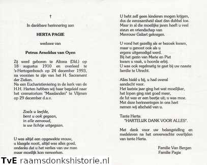 Herta Pagie Petrus Arnoldus van Oyen