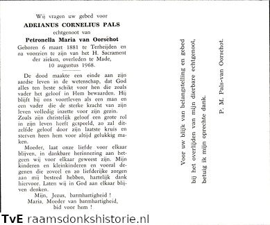 Adrianus Cornelius Pals  Petronella Maria van Oorschot