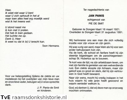 Jan Panis Pie de Smit