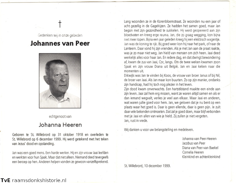 Johannes van Peer Johanna Heeren