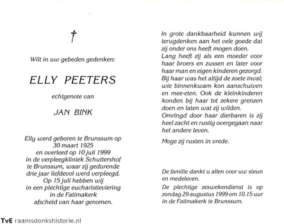 Elly Peeters Jan Bink