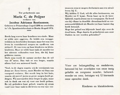Maria C. de Peijper Jacobus Adrianus Bastiaansen
