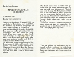 Marinus de Peijper Lucie Verweijmeren
