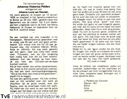 Johannes Hubertus Pelders Johanna Lucia van Deursen