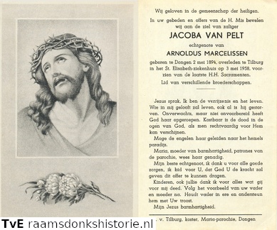 Jacoba van Pelt Arnoldus Marcelissen