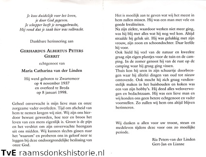 Gerhardus Albertus Peters Maria Catharina van der Linden