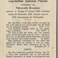 Laurentius Joannes Pieren Petronella Broeders