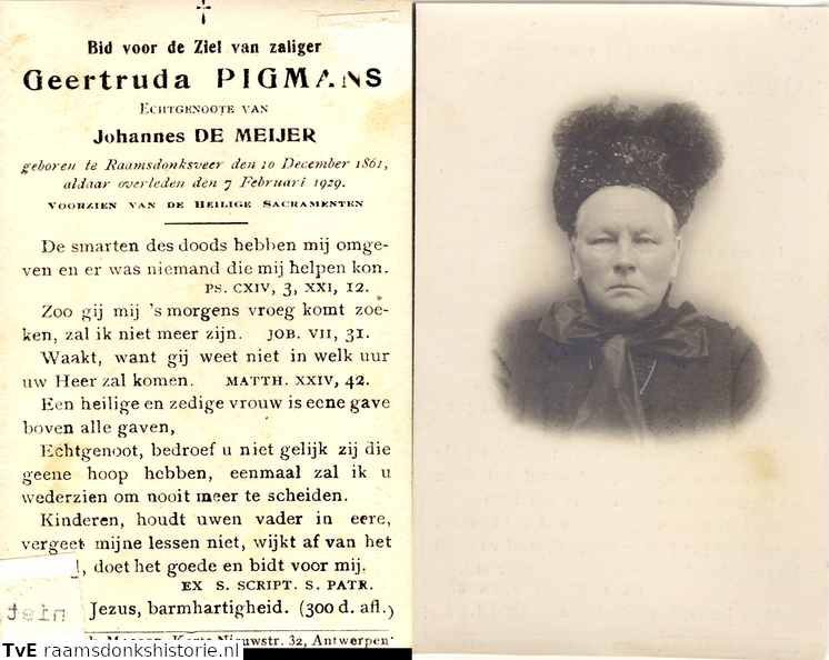 Geertruda Pigmans Johannes de Meijer
