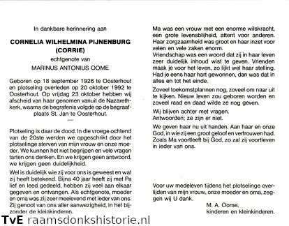 Cornelia Wilhelmina Pijnenburg Marinus Antonius Oome