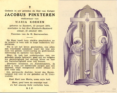 Jacobus Pinxteren Maria Koeken