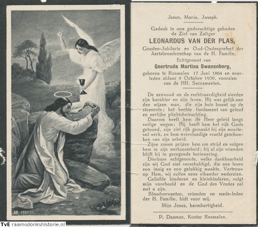 Leonardus van der Plas Geertruda Martina Swanenburg