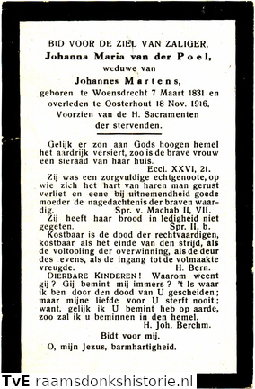 Johanna Maria van der Poe Johannes Martens