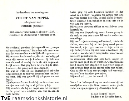 Christ van Poppel Corrie Joosen