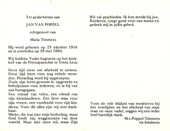 Jan van Poppel Maria Timmers