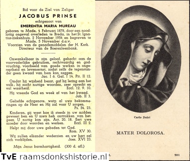 Jacobus Prinse Emerantia Maria Mureau