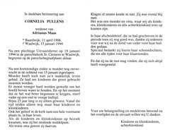 Cornelia Pullens Adrianus Maas