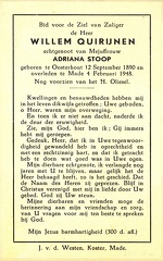 Willem Quirijnen Adriana Stoop