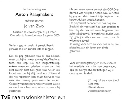 Anton Raaijmakers Jo van Zwol