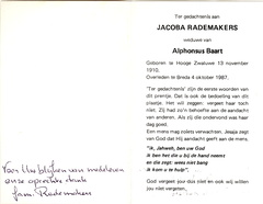 Jacoba Rademakers Alphonsus Baart