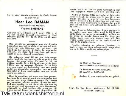 Leo Raman Yvonne Smelens