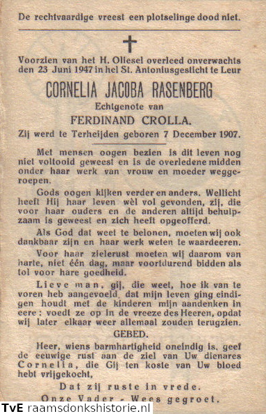 Cornelia Jacoba Rasenberg Ferdinand Crolla