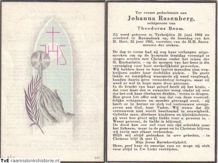 Johanna Rasenberg Theodorus Boom