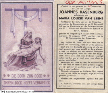 Johannes Rasenberg Maria Louise van Leent