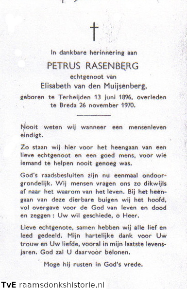 Petrus Rasenberg Elisabeth van den Muijsenberg