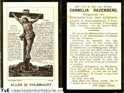 Cornelia Razenberg Adrianus van den Kieboom