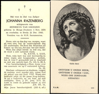Johanna Razenberg Henricus van Groezen