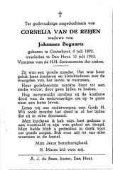 Cornelia van de Reijen Johannes Bogaarts