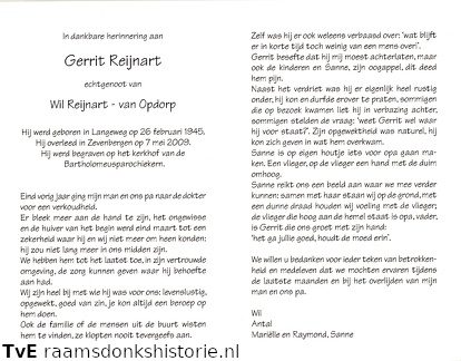 Gerrit Reijnart Wil van Opdorp