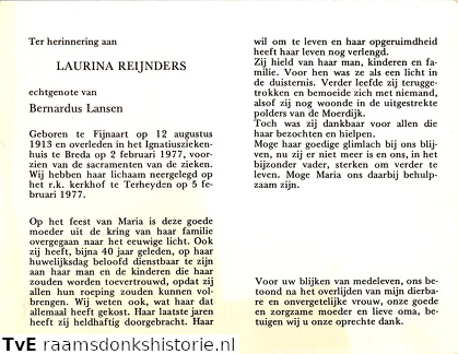 Laurina Reijnders Bernardus Lansen