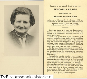 Petronella Reijnen Johannes Henricus Maas