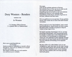 Dory Renders Jo Wouters