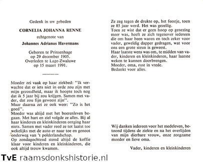Cornelia Johanna Renne Johannes Adrianus Havermans