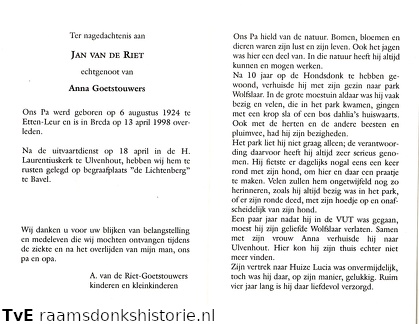 Jan van de Riet Anna Goetstouwers