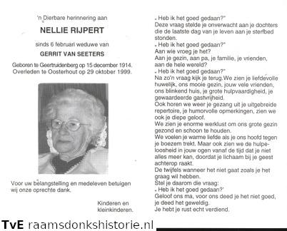 Nellie Rijpert Gerrit van Seeters