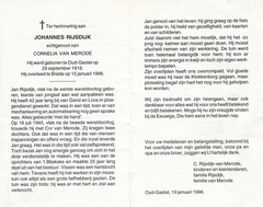 Johannes -Rijsdijk Cornelia van Merode