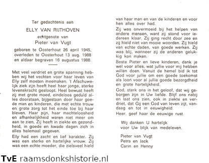 Elly van Rijthoven Pieter van Vugt