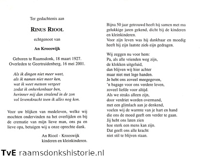Rinus Riool An Krooswijk