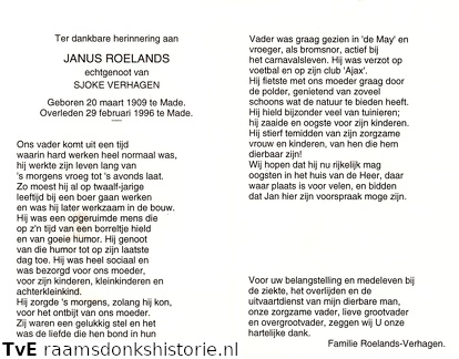 Janus Roelands Sjoke Verhagen