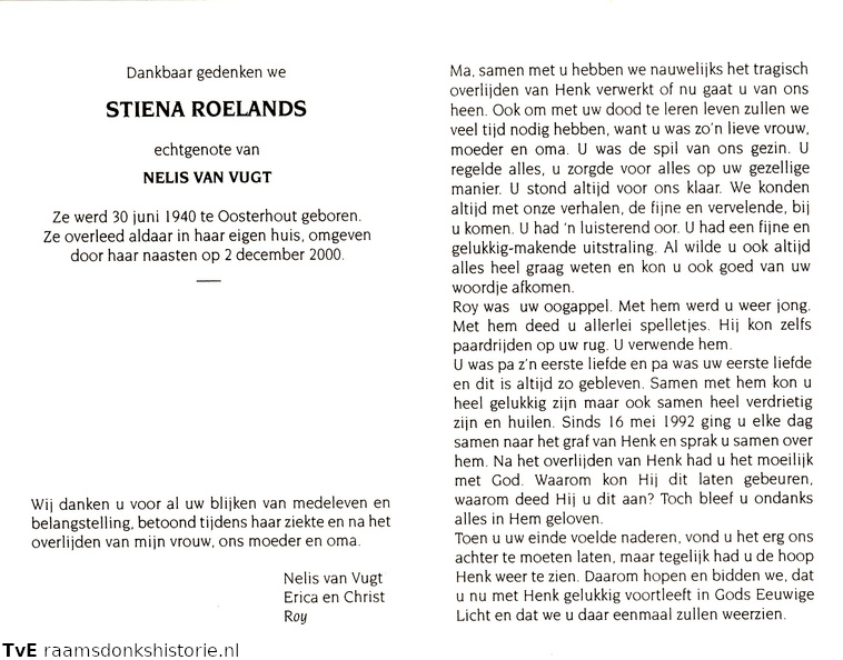 Stiena Roelands Nelis van Vugt