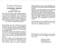 Catharina Roelen Jacobus van Ham